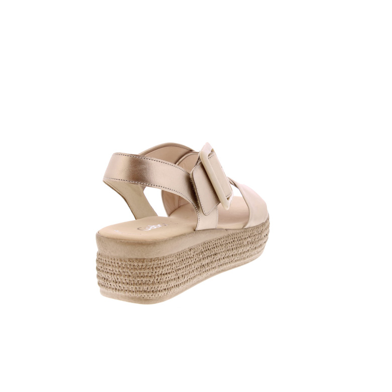 Gabor sandals gold 4