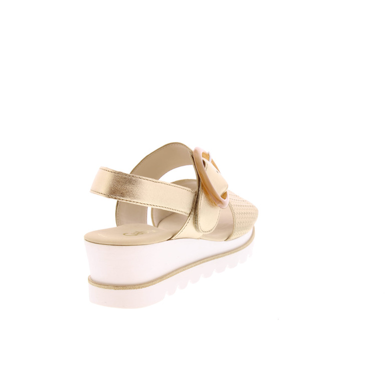 Gabor sandals gold 4