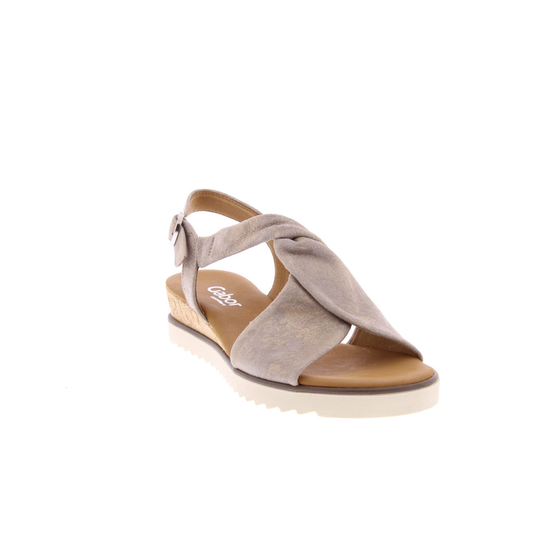 Gabor sandalen taupe 2