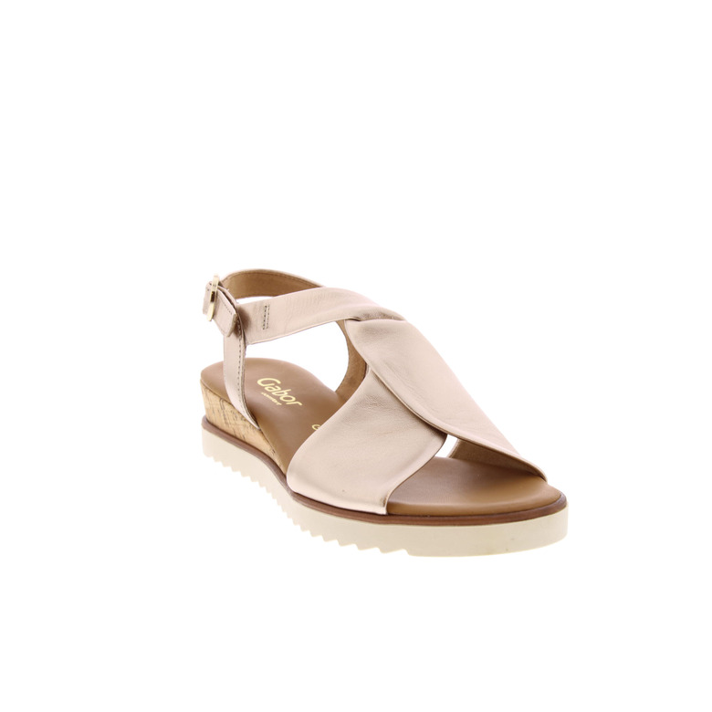 Gabor sandalen gold 2