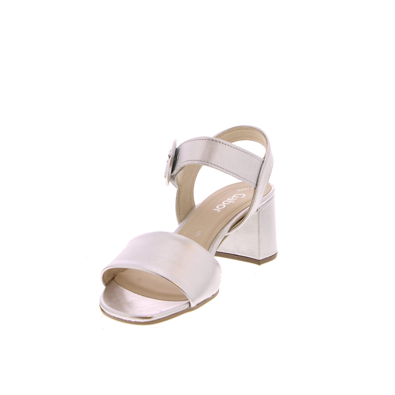 Gabor sandalen silber 3