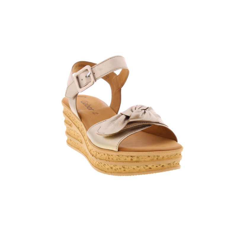 Gabor sandalen gold 2