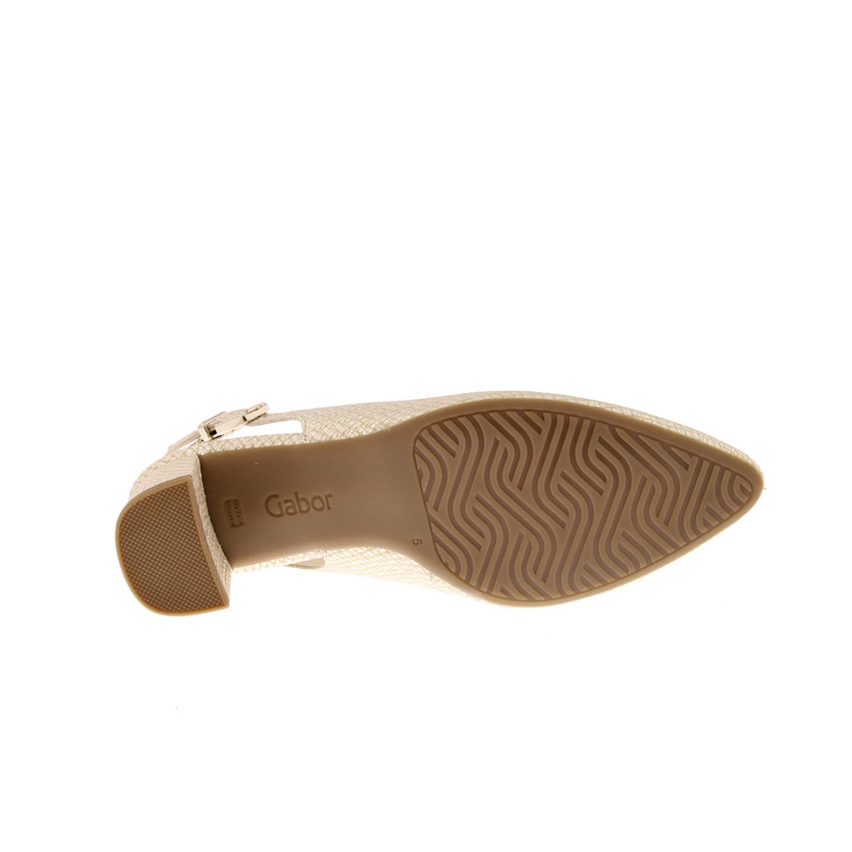Gabor slingbacks goud 5