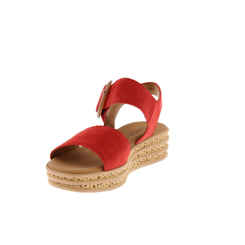 Gabor sandalen rood 3