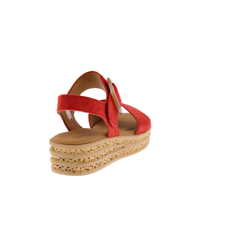 Gabor sandalen rood 4