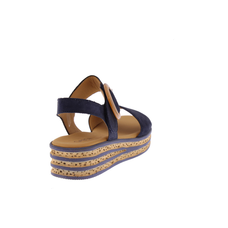 Gabor sandalen blauw 4