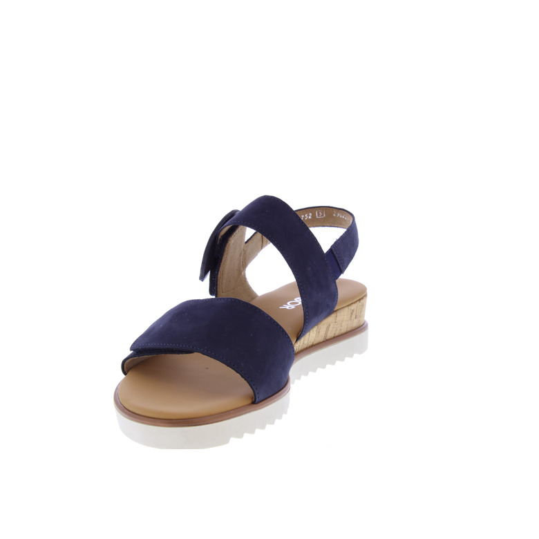 Gabor sandalen blauw 3