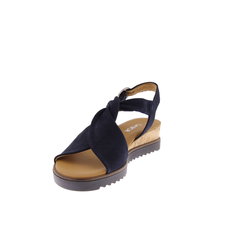 Gabor sandalen blauw 3