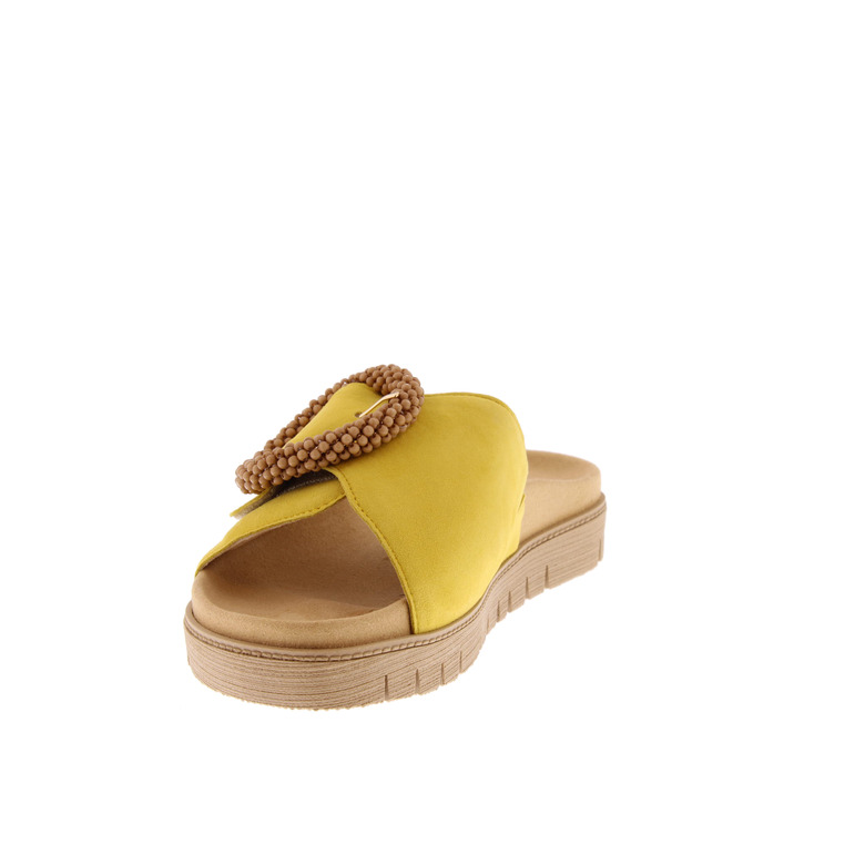 Gabor slippers geel 3